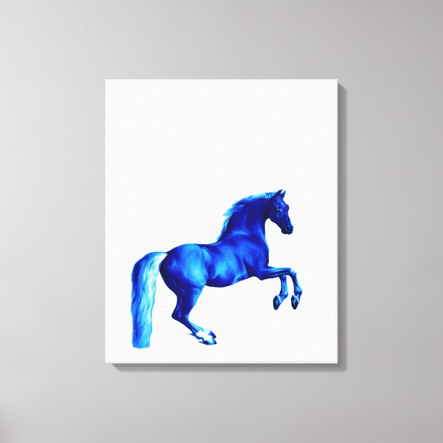 Neto do Godolphin Arabian Blu Canvas Print (Frente)