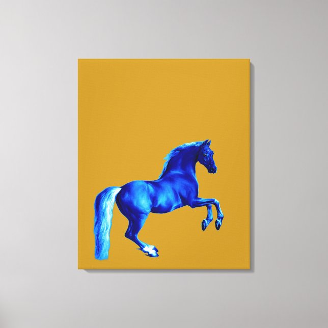 Neto do Godolphin Arabian Blu Canvas Print (Frente)