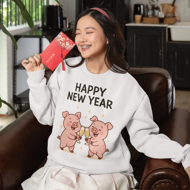 Neujahr Schweinchen Duo Anstoßen (Criador carregado)