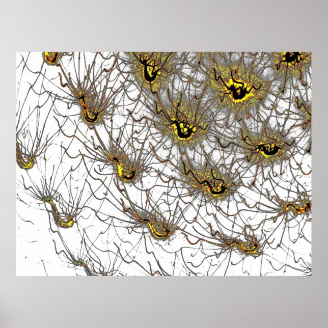 Neural Energy Art Poster Hochwertiges  (Frente)