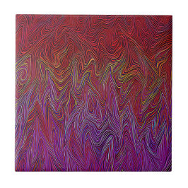 "Neural Firestorm" Abstrato" Red Purple