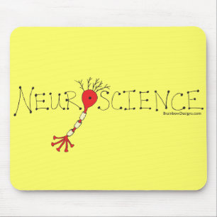 Neurociência Mousepad - preto e vermelho no