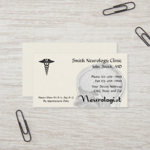 Neurologista Cartão de visita