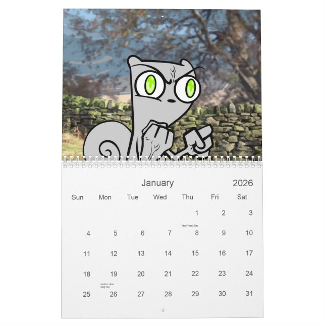 Neuròtico seu calendário 2013 (Jan 2026)