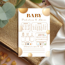 Neutral Gold Balloon Baby Predictions Advice