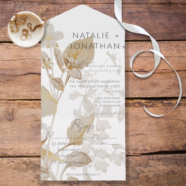 Neutral Tan Wildflower Janto moderno (Criador carregado)