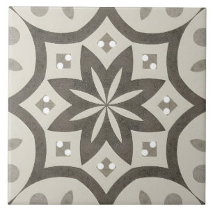 Neutro, bege, cinza, azulejos marroquinos