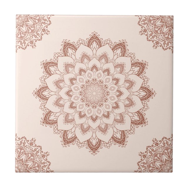 Nêutron Moderno de Ênfase Boho Chic Mandala (Frente)
