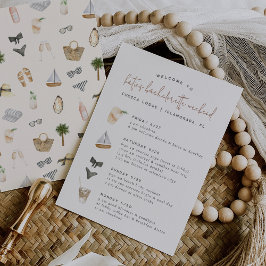 Neutros de Verão Bachelorette de 4 Dias Itinerário