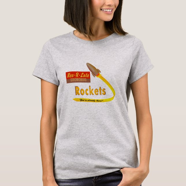 Nev-R-Late Neutrino Rockets - camisa (Frente)