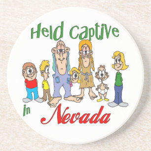 Nevada Funny Trailer Park Sandstone Porta copos