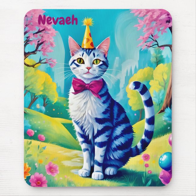 NEVAH ~ Gato NASCIDO ~ Fofo! ~ Mousepad (Frente)