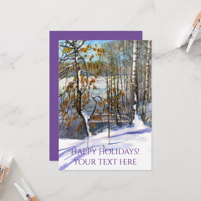 Neve caiu Aquarela (Frente/Verso In Situ)