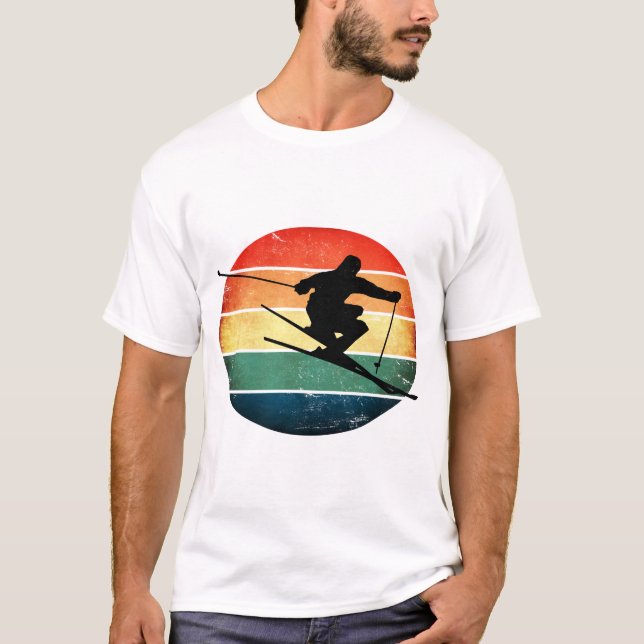 Neve com camisetas - esportes de inverno (Frente)