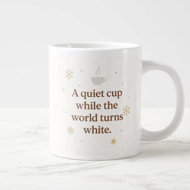 Neve da Manhã | Uma Xícara Silenciosa | Caneca de  (Direita)