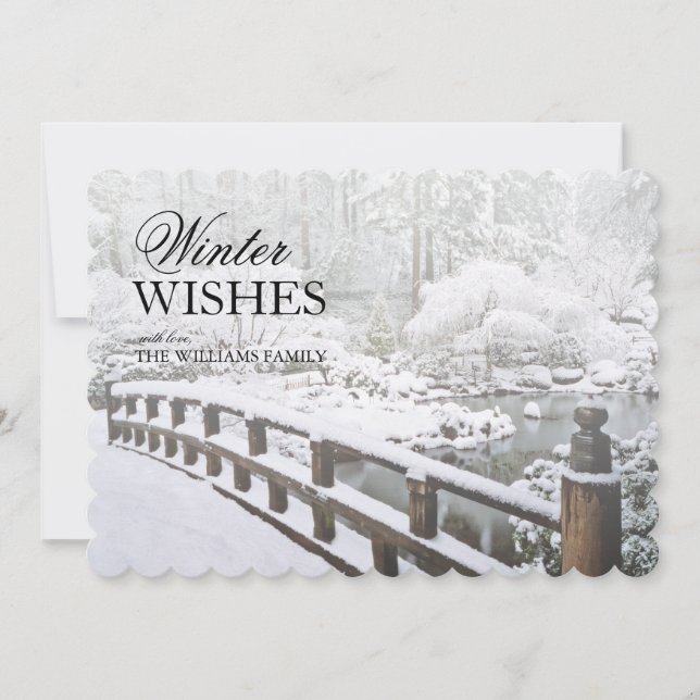 Neve de inverno no Jardim Japonês (Frente)