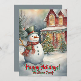 Neve de Natal3, Feriados Felizes, Cartão de Natal