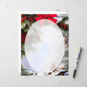 Neve e frutas silvestres arquam o Natal