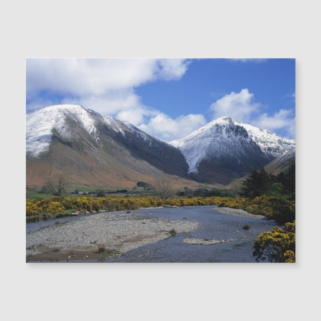 Neve e Primavera Wasdale Head Cumbria Inglaterra (Frente)
