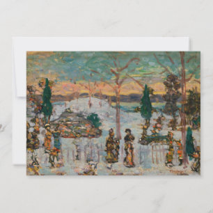 Neve em abril por Maurice Prendergast, Arte Antiga