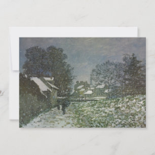 Neve em Argenteuil por Claude Monet