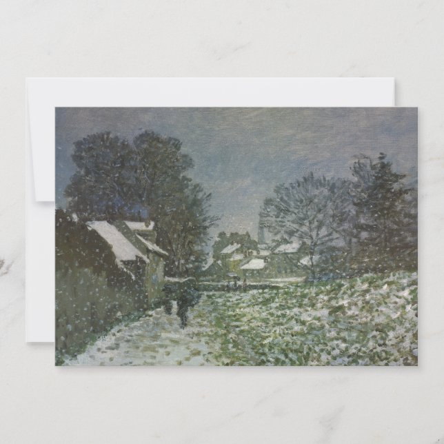 Neve em Argenteuil por Claude Monet (Frente)