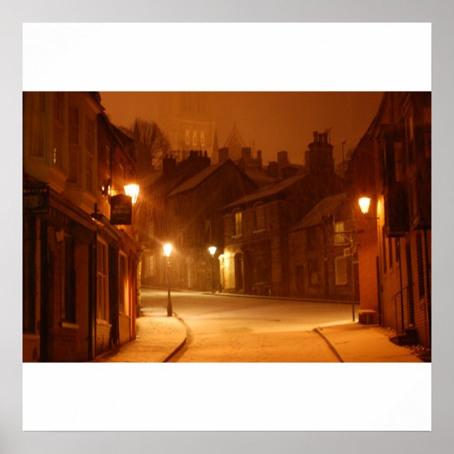 Neve Em Lincoln Impressão (Frente)