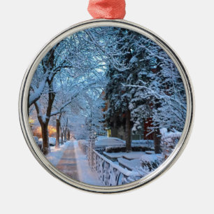 Neve em Montreal - Ornamento de Metal