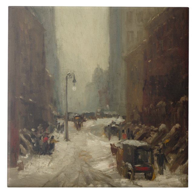 Neve em Nova Iorque (inverno em NYC) (Frente)