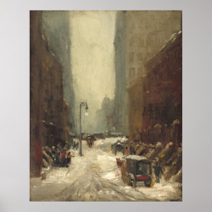 Neve em Nova Iorque - Robert Henri Fine Art Poster