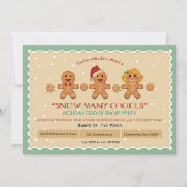 Neve Muitos cookies convite de festas "Cookie Swap