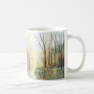 Neve na caneca da aurora