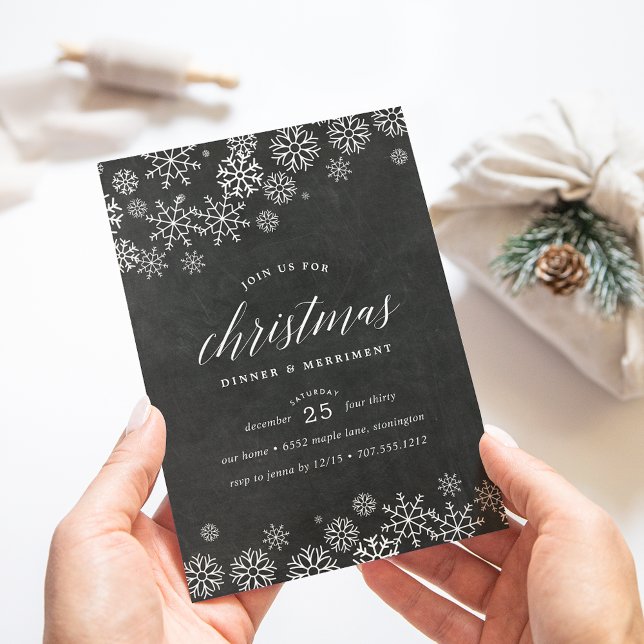 Neve para dentro | Convite para Jantas de Natal (Criador carregado)