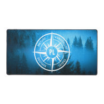 Névoa emblem monograma em estrela de pântano