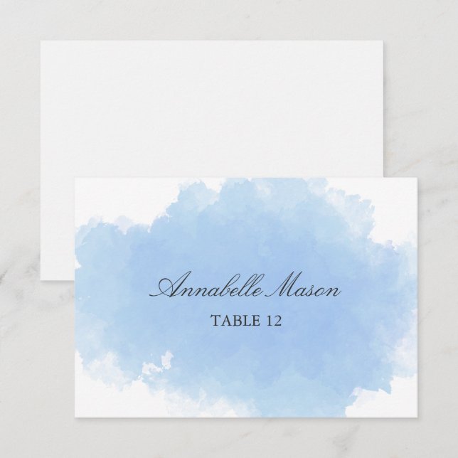 Nevoeiro Azul | Cartão de Mesa (Frente/Verso)