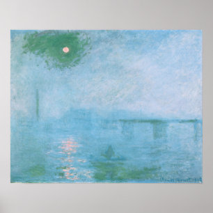 Nevoeiro na Poster do Tamisa (por Claude Monet)