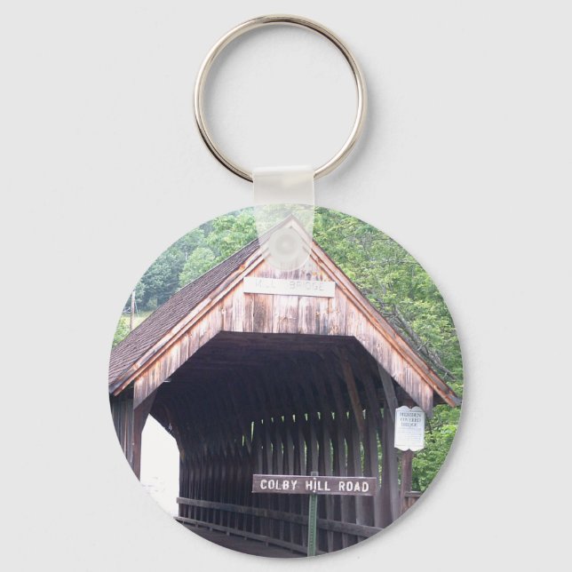 New Hampshire Covered Bridge Chaveiro (Frente)