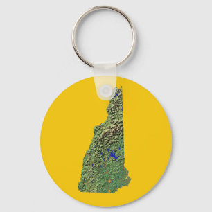New Hampshire Map Chaveiro