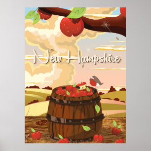 New Hampshire poster de viagens