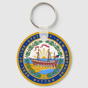 New Hampshire Seal Chaveiro