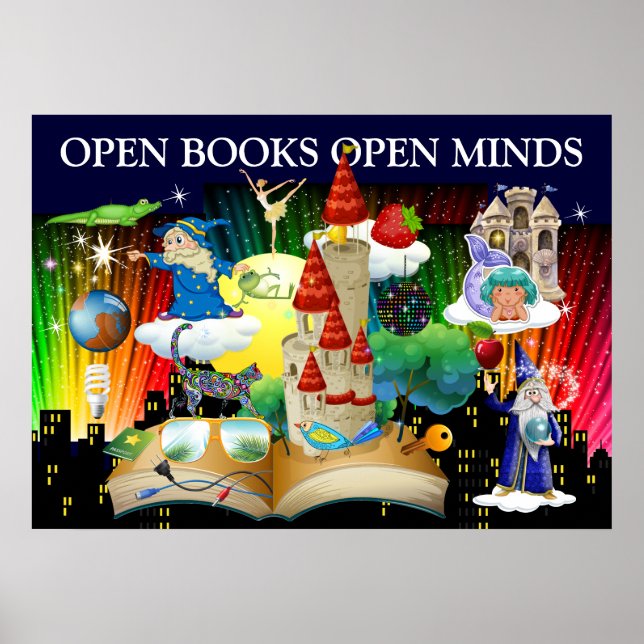 New Improved Teacher Reading - Literacy Poster (Frente)