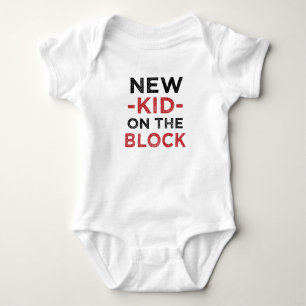New Kid na camisa engraçada do novo bebê