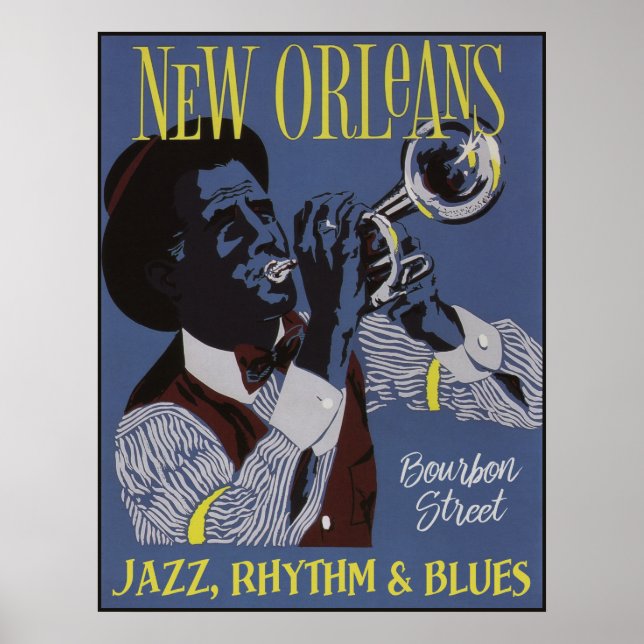 New Orleans Music poster 1/3 (Frente)