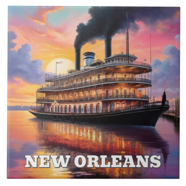 New Orleans Steamboat Riverboat Boat Sunset Cruise (Frente)