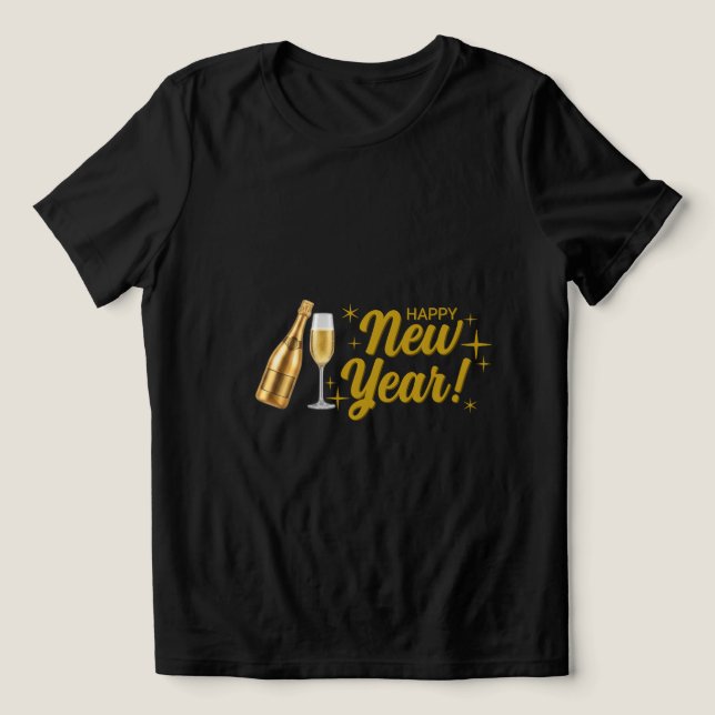  🍾 New year 2026 Champagne Celebration T-Shirt (Design frontal)