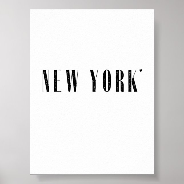 New York - minimalistic typography poster (Frente)