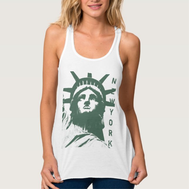 New York Souvenir Tank Top Estátua da Liberdade (Frente)