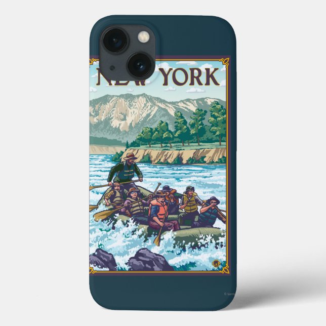 New YorkRiver Rafting Scene (Verso)