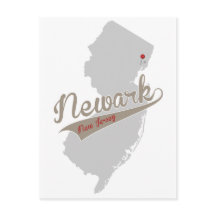 Newark, New-jersey - mapa do Pin - CARTÃO