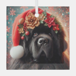 Newf no Santa Hat Rico